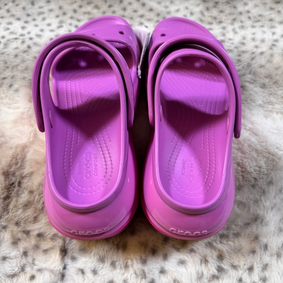 CROCS Mega Crush Sandal - Platform Pink and Purple - Size M 7 / W 9 - Picture 6 of 11